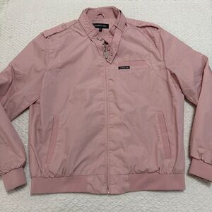 Members Only Classic Iconic Racer Jacket Light Pink Size XL